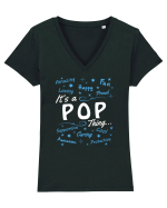 POP Tricou mânecă scurtă guler V Damă Evoker