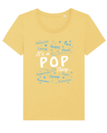 POP Tricou mânecă scurtă guler larg fitted Damă Expresser