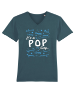 POP Tricou mânecă scurtă guler V Bărbat Presenter
