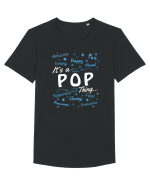 POP Tricou mânecă scurtă guler larg Bărbat Skater