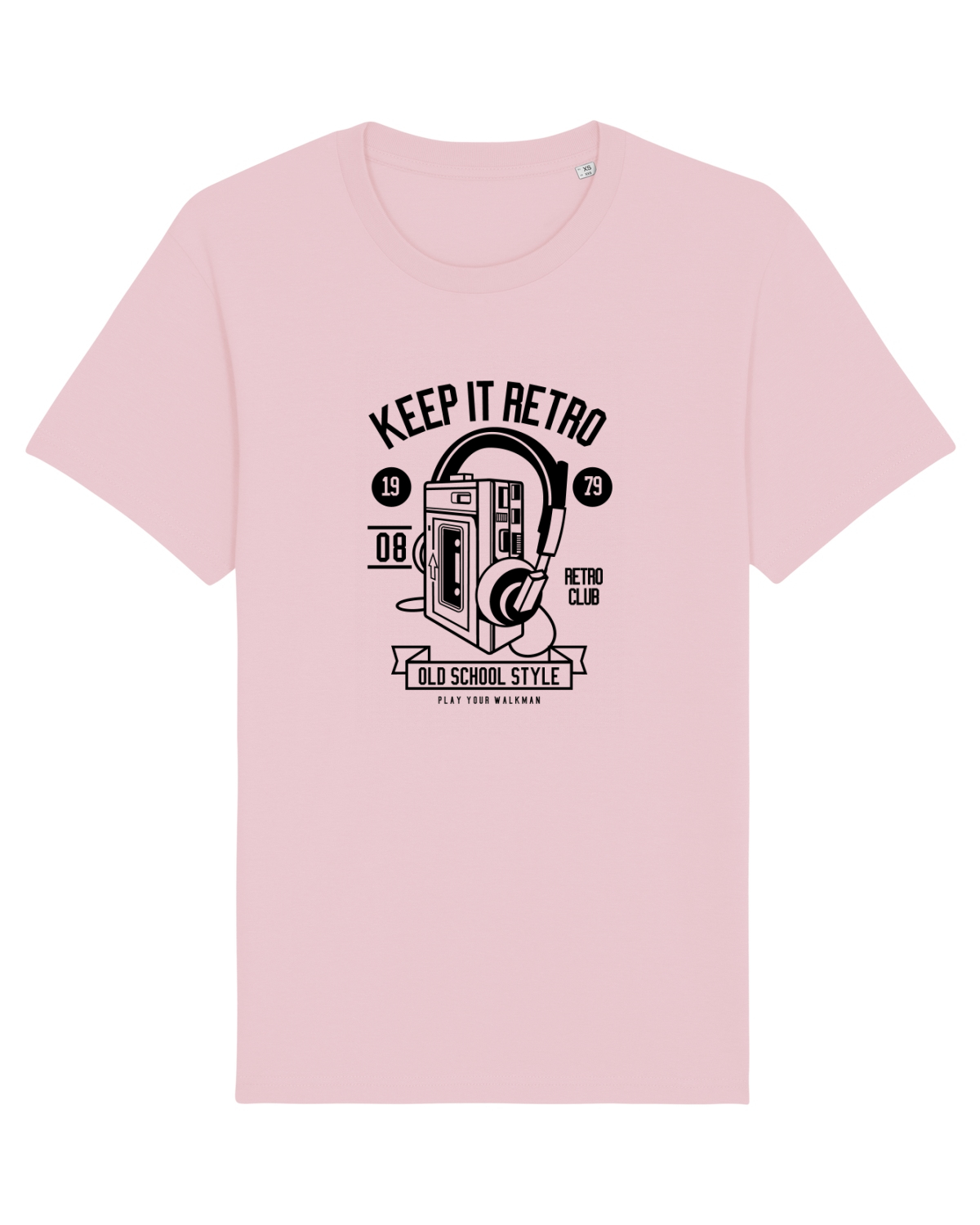 Tricou mânecă scurtă Unisex Rocker Cotton Pink