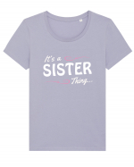 SISTER Tricou mânecă scurtă guler larg fitted Damă Expresser