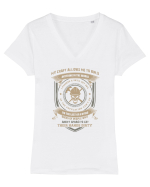 INGINER Tricou mânecă scurtă guler V Damă Evoker