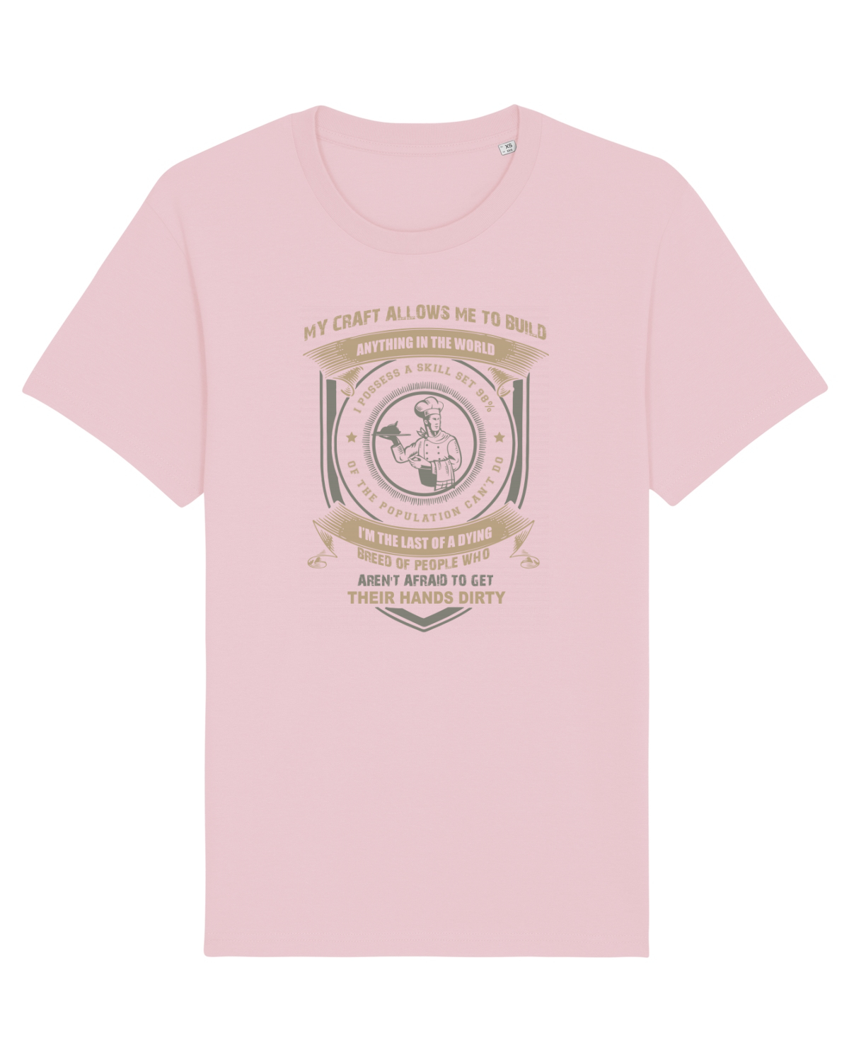 Tricou mânecă scurtă Unisex Rocker Cotton Pink