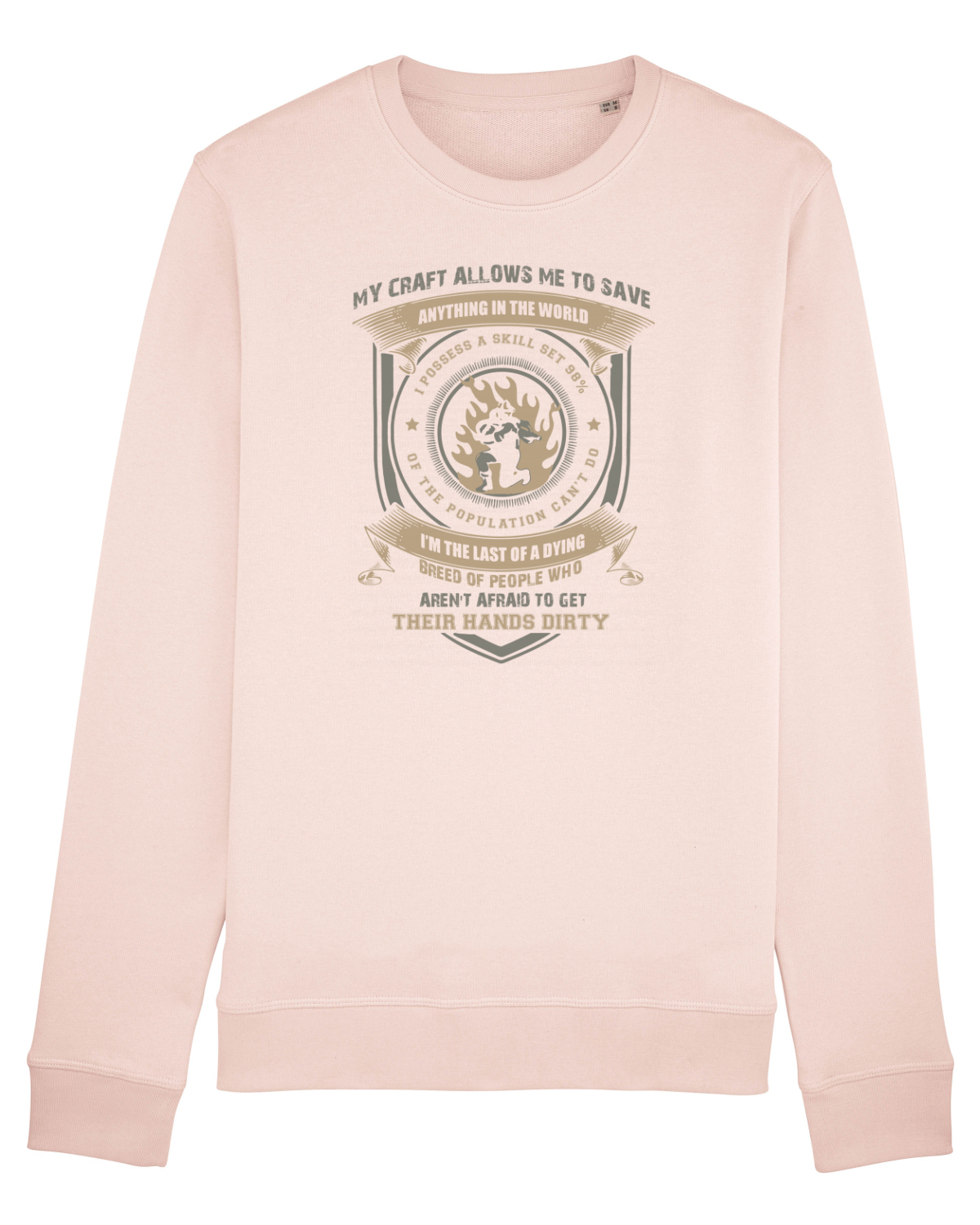 Bluză mânecă lungă Unisex Rise Candy Pink