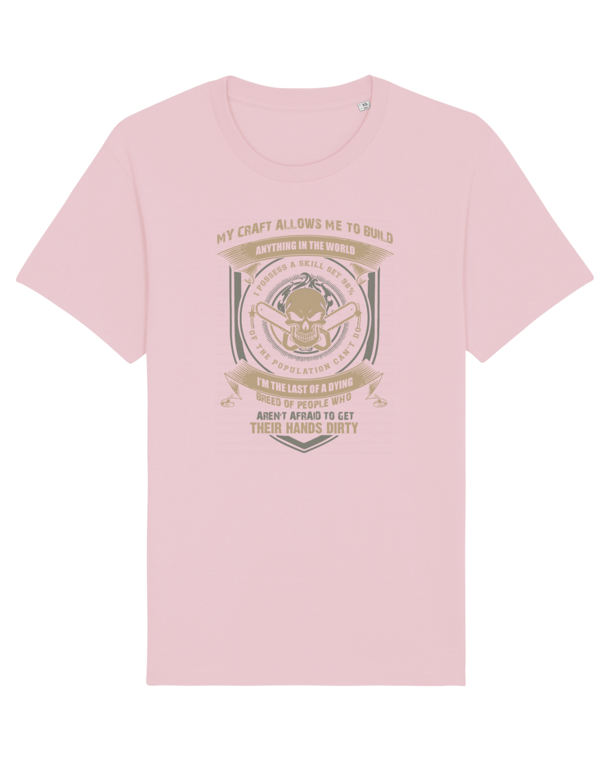 Tricou mânecă scurtă Unisex Rocker Cotton Pink