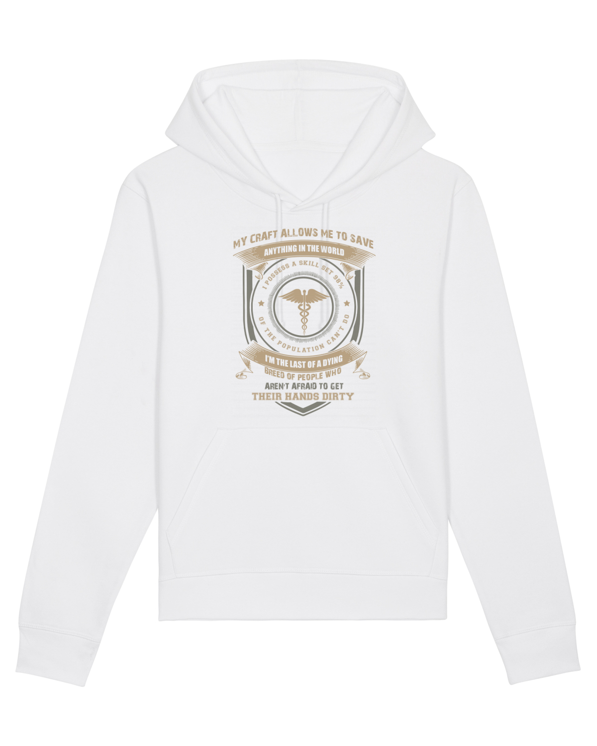Hanorac Unisex Drummer White