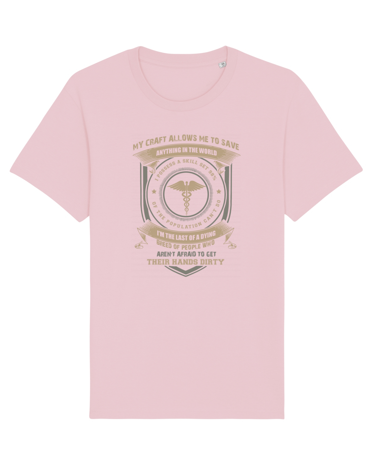 Tricou mânecă scurtă Unisex Rocker Cotton Pink