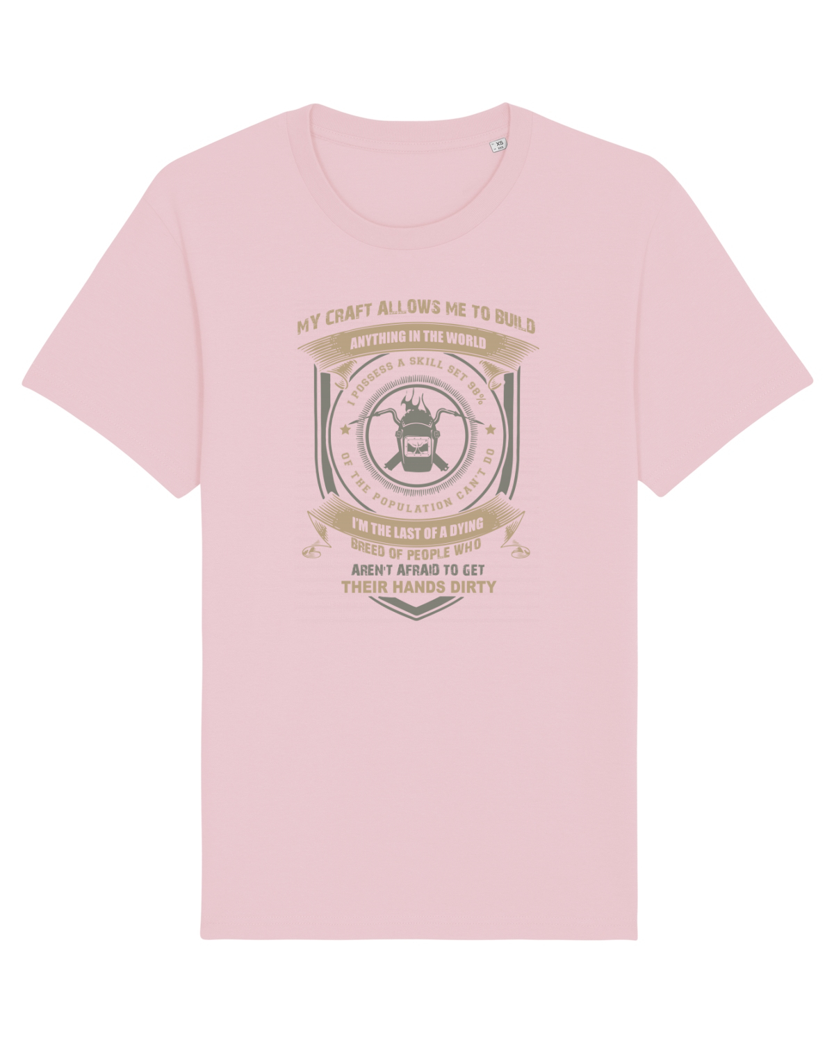 Tricou mânecă scurtă Unisex Rocker Cotton Pink