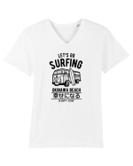 Go Surfing Okinawa Black Tricou mânecă scurtă guler V Bărbat Presenter
