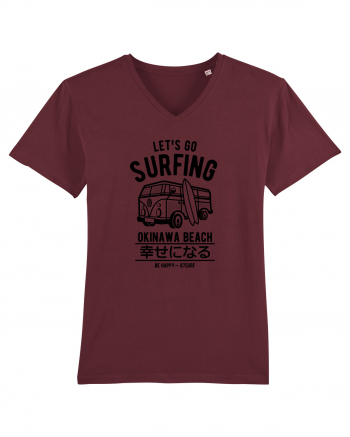 Go Surfing Okinawa Black Burgundy