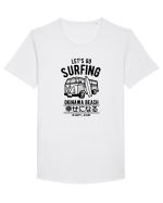 Go Surfing Okinawa Black Tricou mânecă scurtă guler larg Bărbat Skater