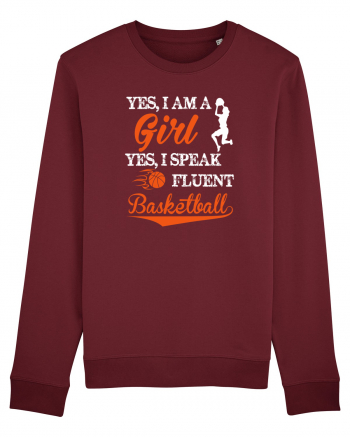 BASKETBALL GIRL Burgundy