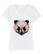 Angry Panda Tricou mânecă scurtă guler V Damă Evoker