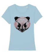 Angry Panda Tricou mânecă scurtă guler larg fitted Damă Expresser
