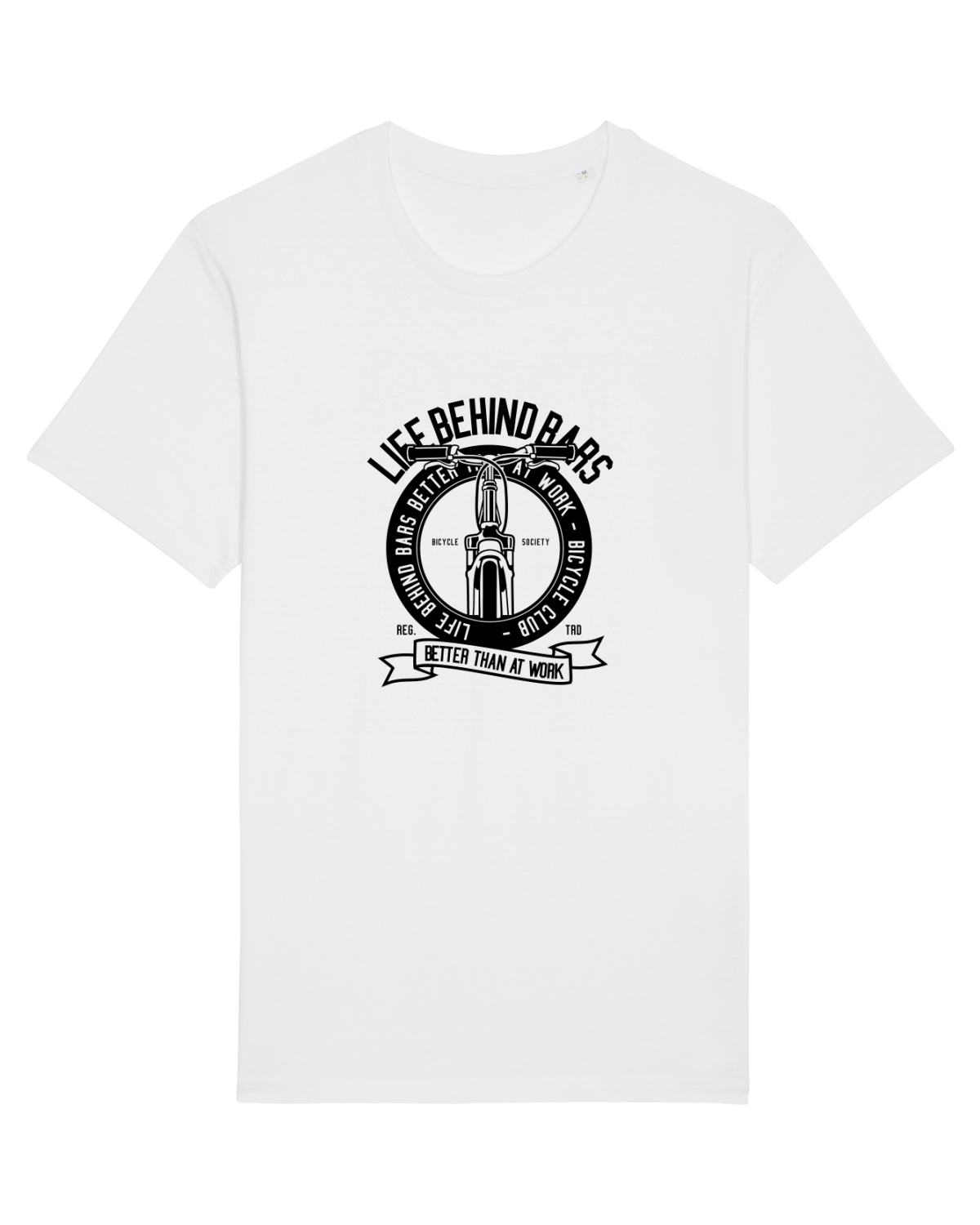 Tricou mânecă scurtă Unisex Rocker White