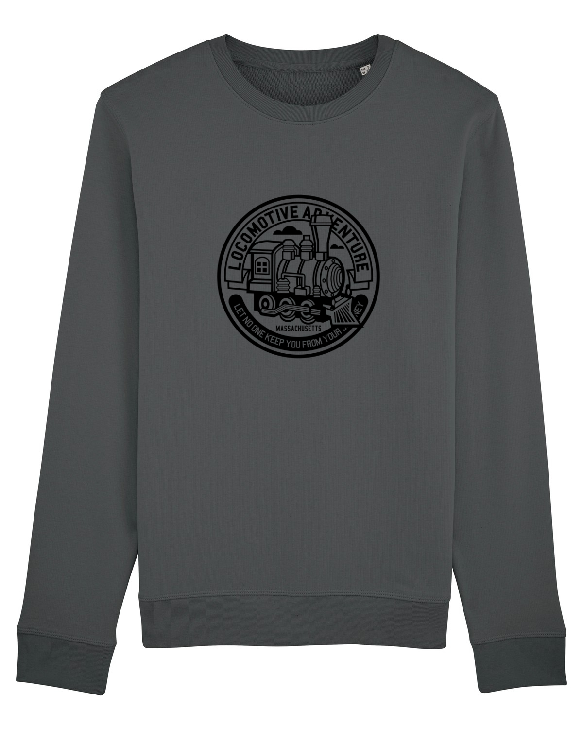 Bluză mânecă lungă Unisex Rise Anthracite