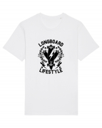 Longboard Lifestyle Black Tricou mânecă scurtă Unisex Rocker