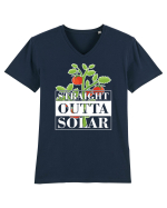 Straight outta solar Tricou mânecă scurtă guler V Bărbat Presenter