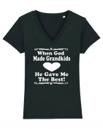 GRANDMA Tricou mânecă scurtă guler V Damă Evoker