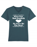 GRANDMA Tricou mânecă scurtă guler V Bărbat Presenter