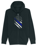 POLICE Hanorac cu fermoar Unisex Connector