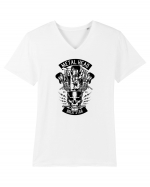 Metal Head Skull Black Tricou mânecă scurtă guler V Bărbat Presenter