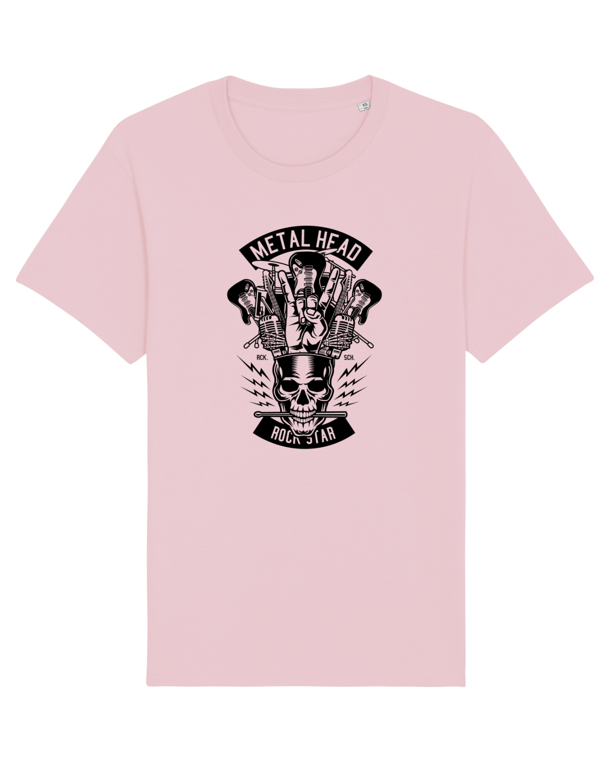 Tricou mânecă scurtă Unisex Rocker Cotton Pink