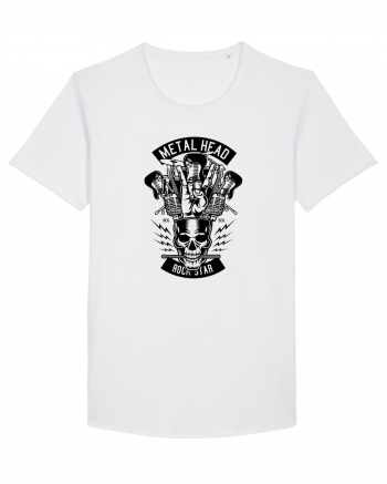 Metal Head Skull Black White