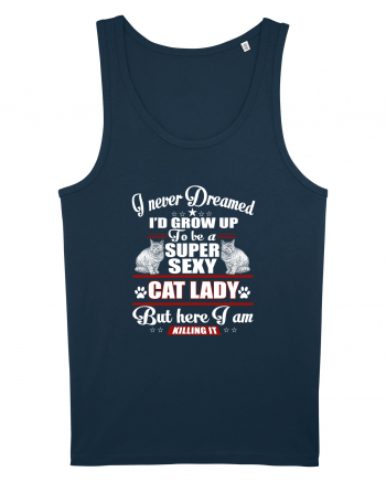CAT LADY Navy