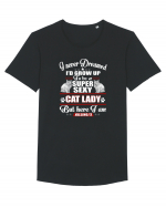 CAT LADY Tricou mânecă scurtă guler larg Bărbat Skater