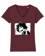  Deku Tricou mânecă scurtă guler V Damă Evoker