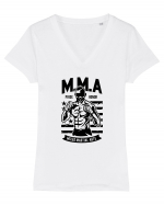 MMA Pride Fighter Black Tricou mânecă scurtă guler V Damă Evoker