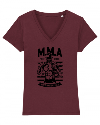 MMA Pride Fighter Black Burgundy