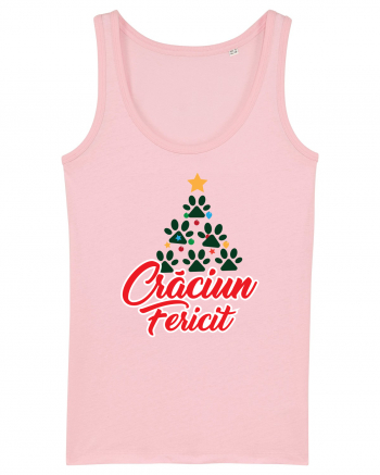 Crăciun fericit! -brad din labuțe  Cotton Pink