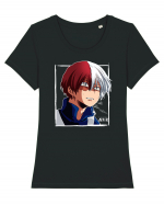 Shoto Todoroki Tricou mânecă scurtă guler larg fitted Damă Expresser