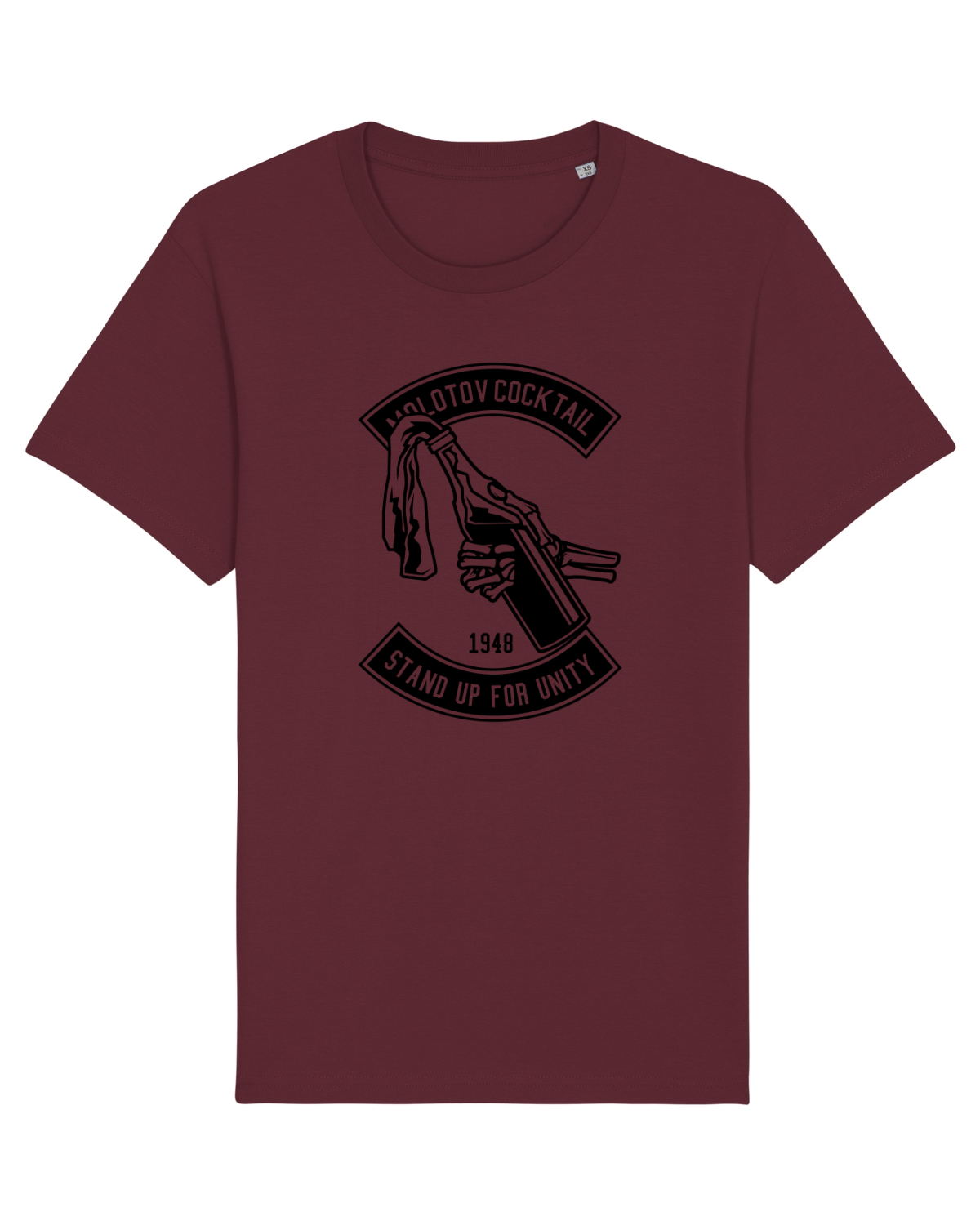 Tricou mânecă scurtă Unisex Rocker Burgundy