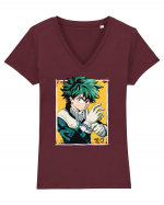  Izuku Midoriya Tricou mânecă scurtă guler V Damă Evoker