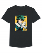  Izuku Midoriya Tricou mânecă scurtă guler larg Bărbat Skater