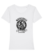 Moto Cross Championship Black Tricou mânecă scurtă guler larg fitted Damă Expresser