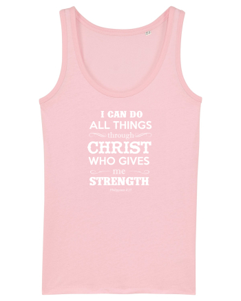 THROUGH CHRIST Cotton Pink