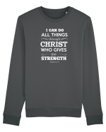 THROUGH CHRIST Bluză mânecă lungă Unisex Rise