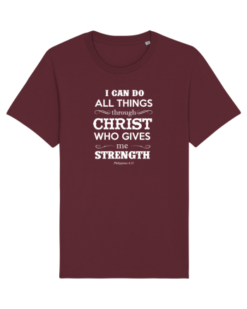 THROUGH CHRIST Burgundy