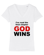 GOD WINS Tricou mânecă scurtă guler V Damă Evoker