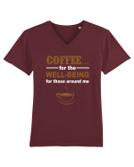 COFFEE Tricou mânecă scurtă guler V Bărbat Presenter