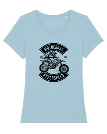 Motocross Speed Black Sky Blue