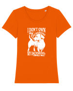 DACHSHUND Tricou mânecă scurtă guler larg fitted Damă Expresser