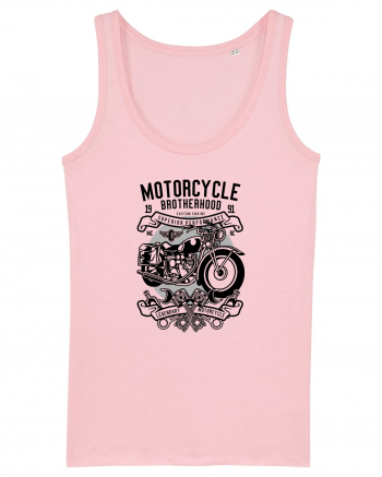 Motorcycle Vintage Black Cotton Pink