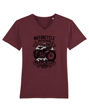 Motorcycle Vintage Black Burgundy