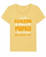 PAPA Tricou mânecă scurtă guler larg fitted Damă Expresser